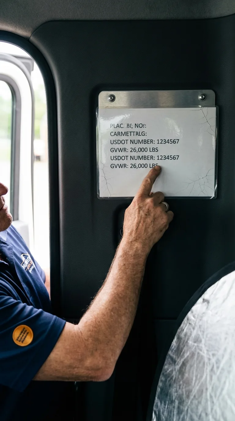 USDOT licensing placard verification in East Berlin
